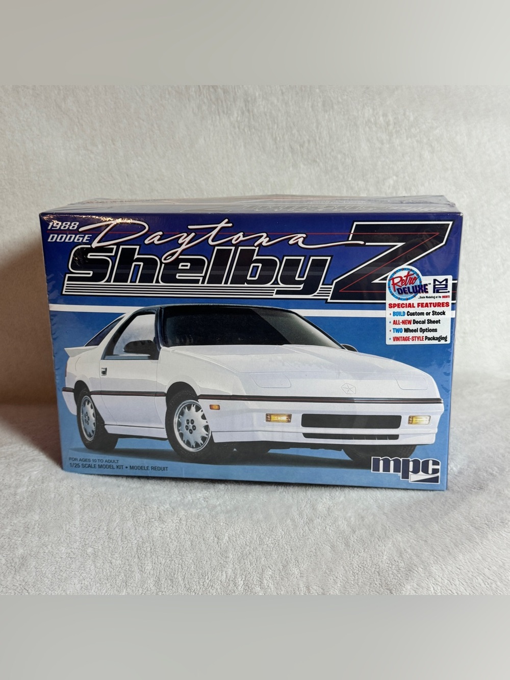 1988 Dodge Daytona Shelby Z Two-in-One Model Kit 1:25th Scale New Sealed Box MPC
